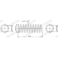 SP4107 MONROE Пружина ходової частини