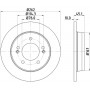 8DD 355 129-451 HELLA PAGID Гальмівний диск
