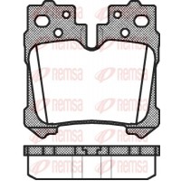 1321.00 REMSA Комплект гальмівних колодок дисковий гальм
