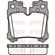 1321.00 REMSA Комплект гальмівних колодок дисковий гальм