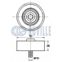 542446 RUVILLE Паразитный / ведущий ролик, Поліклиновий ремінь
