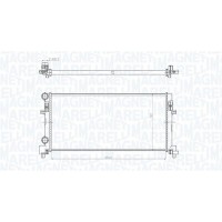 350213166200 MAGNETI MARELLI Радіатор охолодження двигуна