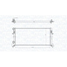 350213166200 MAGNETI MARELLI Радіатор охолодження двигуна