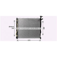 KA2304 AVA QUALITY COOLING Радіатор охолодження двигуна