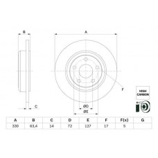0 986 479 F89 BOSCH Гальмівний диск