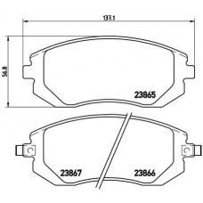 P 78 013 BREMBO Комплект гальмівних колодок дисковий гальм