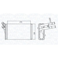 350218409000 MAGNETI MARELLI Теплообмінник обігрів салону