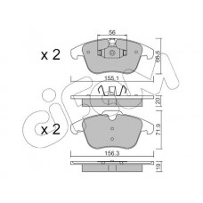 822-675-0 CIFAM Комплект гальмівних колодок дисковий гальм