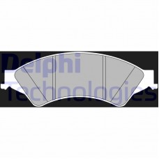 LP2484 DELPHI Комплект гальмівних колодок дисковий гальм