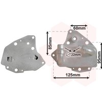 17013704 VAN WEZEL масляний радіатор двигунне олива