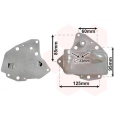 17013704 VAN WEZEL масляний радіатор двигунне олива