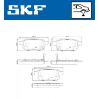VKBP 90192 A SKF КомплеК т гальмівних колодок, дискове гальмо