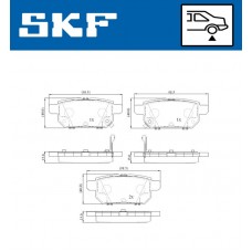 VKBP 90192 A SKF КомплеК т гальмівних колодок, дискове гальмо