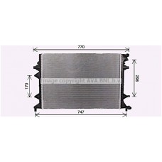 VN2415 AVA QUALITY COOLING Радіатор охолодження двигуна