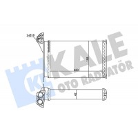 352045 KALE OTO RADYATÖR Теплообмінник обігрів салону