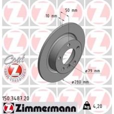 150.3487.20 ZIMMERMANN Гальмівний диск
