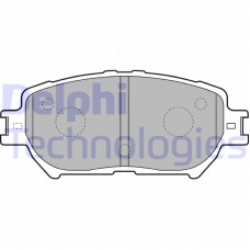 LP1738 DELPHI Комплект гальмівних колодок дисковий гальм