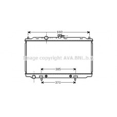 DNA2218 AVA QUALITY COOLING Радіатор охолодження двигуна