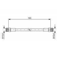 1 987 476 220 BOSCH Гальмівний шланг