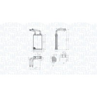 350218483000 MAGNETI MARELLI Теплообмінник обігрів салону