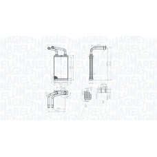 350218483000 MAGNETI MARELLI Теплообмінник обігрів салону