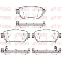 1582.02 REMSA Комплект гальмівних колодок дисковий гальм