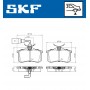 VKBP 90452 E SKF Комплект гальмівних колодок дисковий гальм