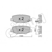 822-863-0 CIFAM Комплект гальмівних колодок дисковий гальм