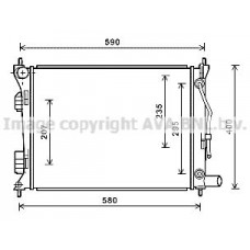 HYA2276 AVA QUALITY COOLING Радіатор охолодження двигуна