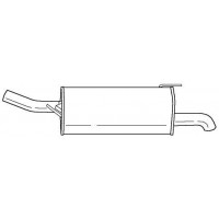 40606 SIGAM Глушник вихлопних газів кінцевий