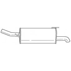 40606 SIGAM Глушник вихлопних газів кінцевий