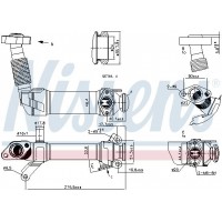 989281 NISSENS Радіатор рециркуляція ОГ