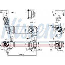 989281 NISSENS Радіатор рециркуляція ОГ