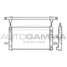 100374 AUTOGAMMA Радіатор охолодження двигуна