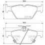 8DB 355 023-341 HELLA PAGID Комплект гальмівних колодок дисковий гальм