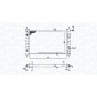 350213188200 MAGNETI MARELLI Радіатор охолодження двигуна