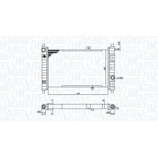 350213188200 MAGNETI MARELLI Радіатор охолодження двигуна