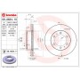 09.A634.10 BREMBO Гальмівний диск