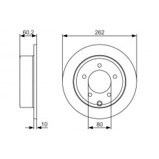 0 986 479 A39 BOSCH Гальмівний диск