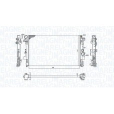 350213955000 MAGNETI MARELLI Радіатор охолодження двигуна