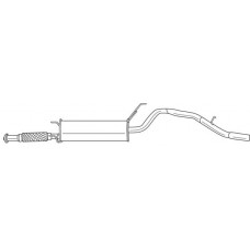 21603 SIGAM Глушник вихлопних газів кінцевий