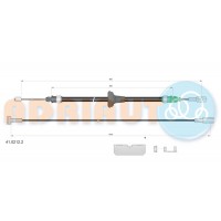 41.0212.2 ADRIAUTO Тросик, cтояночный тормоз