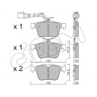 822-981-1 CIFAM Комплект гальмівних колодок дисковий гальм