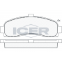 180922 ICER Комплект гальмівних колодок дисковий гальм