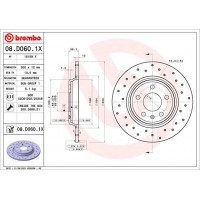 08.D060.1X BREMBO Гальмівний диск