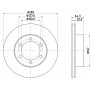 8DD 355 104-761 HELLA PAGID Гальмівний диск