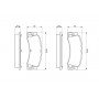 0 986 424 383 BOSCH Комплект гальмівних колодок дисковий гальм