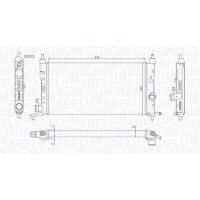 350213190400 MAGNETI MARELLI Радіатор охолодження двигуна
