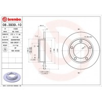 08.3939.10 BREMBO Гальмівний диск