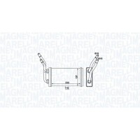350218468000 MAGNETI MARELLI Теплообмінник обігрів салону